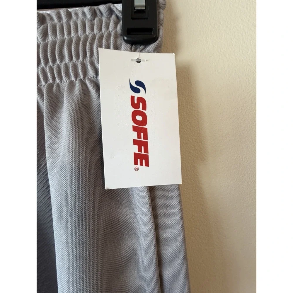 SOFFE Baseball Knicker Style Pants Small GRAY ELASTIC WAIST‎ & CUFFS DRAWSTRING